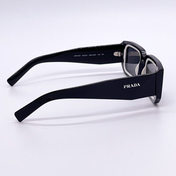 NEW PR06YS 09Q5S0 PRADA UNISEX SUNGLASSES PRADA SPR 06Y BLACK EYEWEAR PR 06YS - Picture 9 of 13